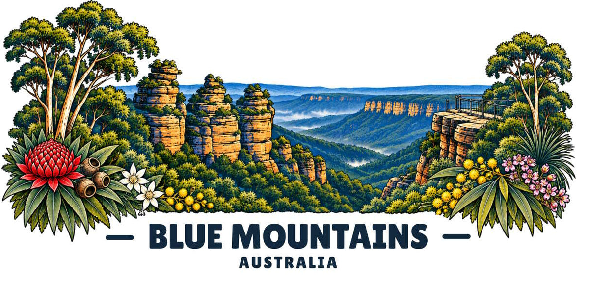 Blue Mountains - Art Tee